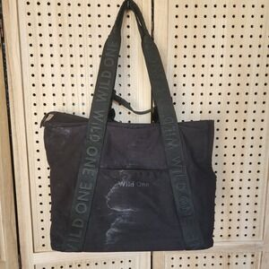 Wild One Black Pet Travel Carrier for Small Dog Pets 100% cotton canvas